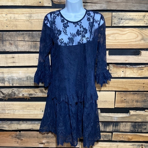 J. Crew Spector Dress in Chantilly Blue‎ Lace Crochet size 2 NWT AK656